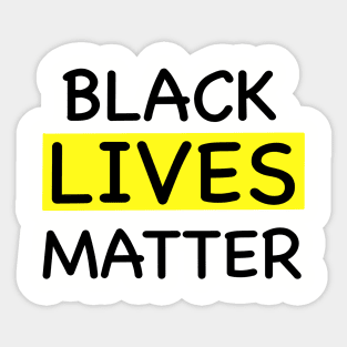 Black lives matter Sticker